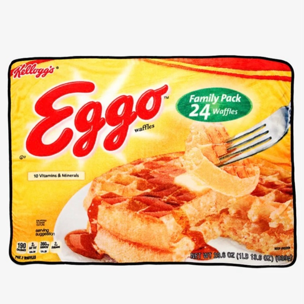 Throw Blanket 45”x60” Eggo Waffles